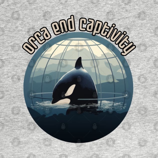 orca end captivity, animal rescuer, animal rights, gift present ideas by Pattyld